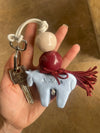 Ceramic Horse Keychain